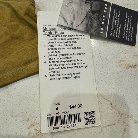 Lululemon Muscle Love Crop - NWT size 4 - Picture 5 of 5